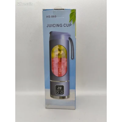 Extracteur de Jus Portable HS-860 Juicing Cup – Blender Rechargeable pour Smoothies et Jus