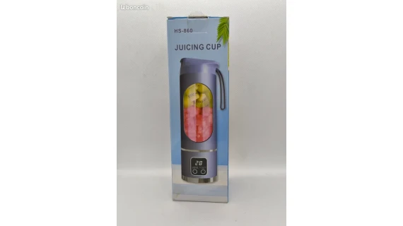 Extracteur de Jus Portable HS-860 Juicing Cup – Blender Rechargeable pour Smoothies et Jus