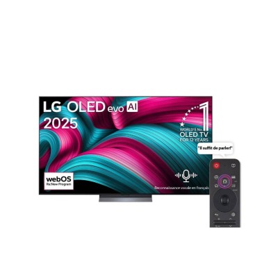 Téléviseur OLED evo 55 Pouces 4K 55C56LA – Dolby Vision VRR 144Hz Smart TV AI