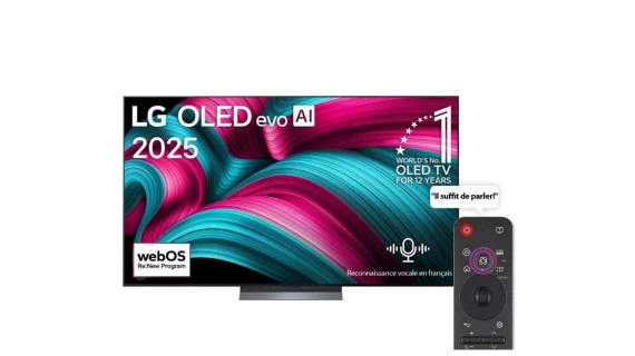 Téléviseur OLED evo 55 Pouces 4K 55C56LA – Dolby Vision VRR 144Hz Smart TV AI