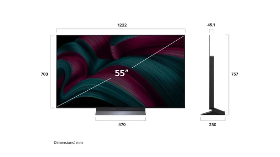 Téléviseur OLED evo 55 Pouces 4K 55C56LA – Dolby Vision VRR 144Hz Smart TV AI – Image 6