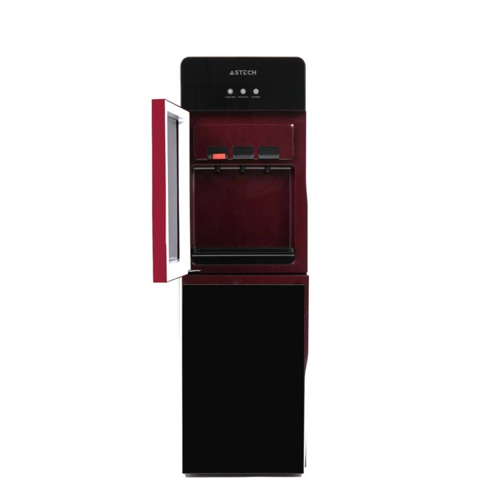 Fontaine à eau ASTECH FNT39VER Noir/Rouge avec mini-frigo 16L