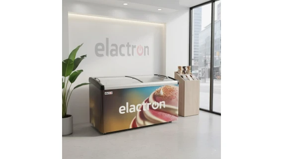 Congélateur Vitrine Elactron 600L SD-519BY – Horizontal, Portes Coulissantes Verre