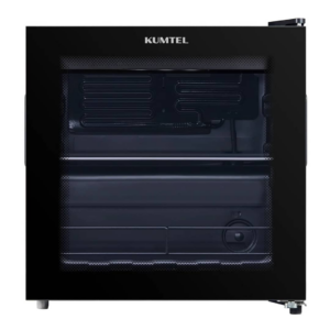 Congélateur vitrine KUMTEL HMB-60 noir de 44 litres avec porte vitrée panoramique