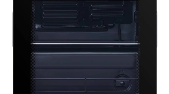 Congélateur vitrine KUMTEL HMB-60 noir de 44 litres avec porte vitrée panoramique