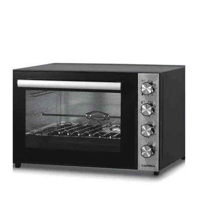 Image du Mini Four Kumtel LX-9325 70L Inox Noir, un four électrique compact et élégant pour une cuisson parfaite