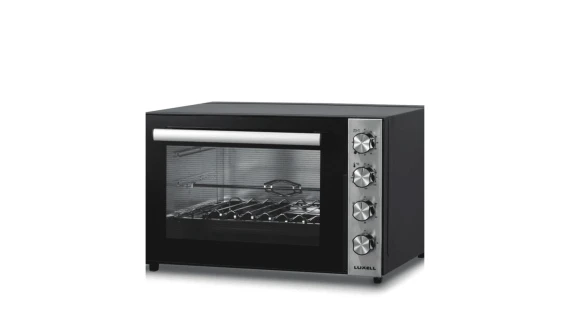 Image du Mini Four Kumtel LX-9325 70L Inox Noir, un four électrique compact et élégant pour une cuisson parfaite