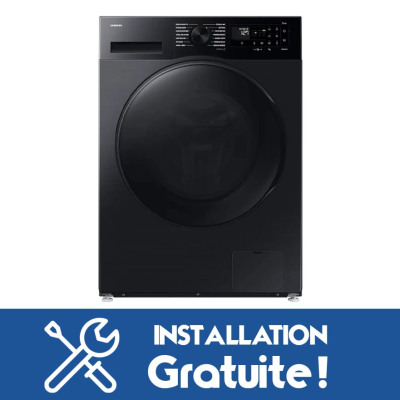 Machine à Laver Samsung 11kg/6kg Séchage Noir WD11DG5B15BB