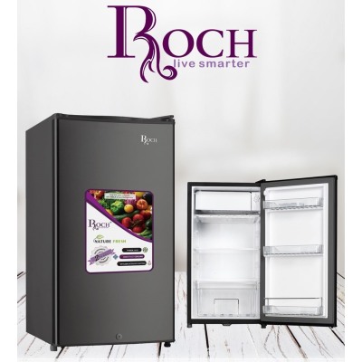 Réfrigérateur Bar ROCH 1 Porte Gris RFR-120S 85L avec Congélateur et Clé