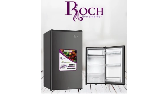 Réfrigérateur Bar ROCH 1 Porte Gris RFR-120S 85L avec Congélateur et Clé