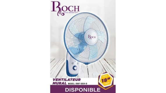 Roch ROF-W1608-F ventilateur orbit plafonnier 16 pouces blanc