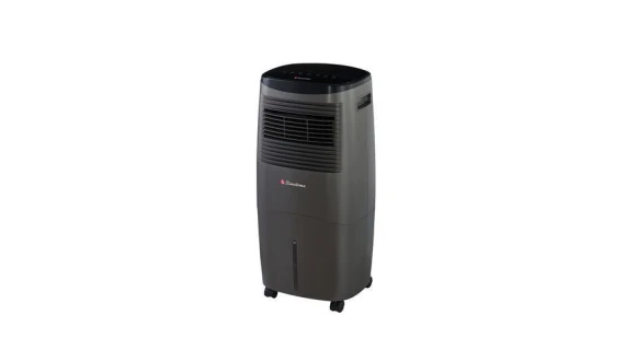 Ventilateur à eau Binatone BAC-201 de couleur noire avec un réservoir d'eau de 20 L et une télécommande