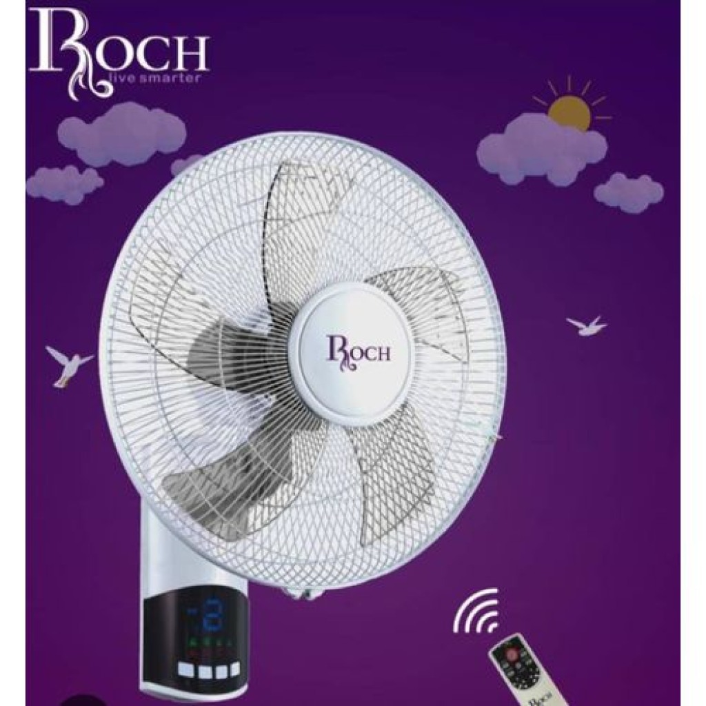Roch ventilateur mural RWF-1611-F 16 pouces blanc