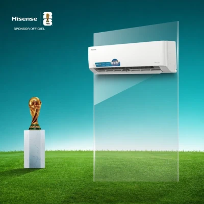 Hisense split inverter blanc vue avec unité extérieure