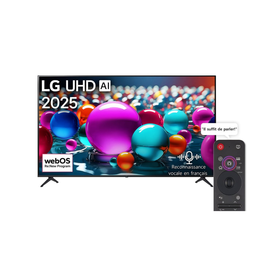 Téléviseur LG 65" Smart 4K AI avec Magic Remote AI