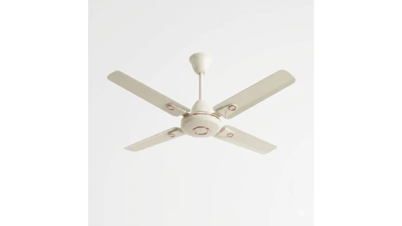 Ventilateur Plafonnier REGAL RDF24 24 Pouces Ivoire – 4 Hélices, Silencieux et Économique