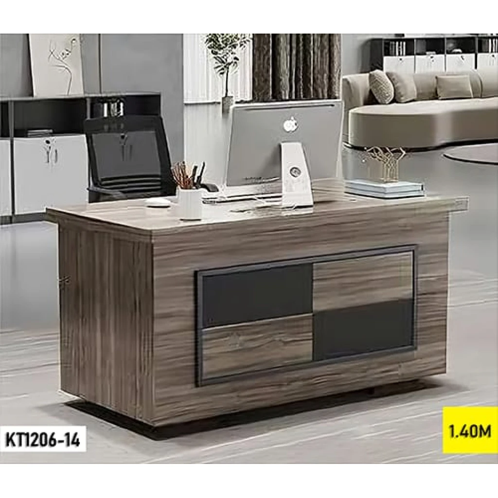 Table de Bureau KT1206-14 Marron 140 x 70 cm