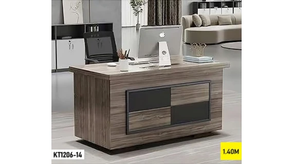 Table de Bureau KT1206-14 Marron 140 x 70 cm