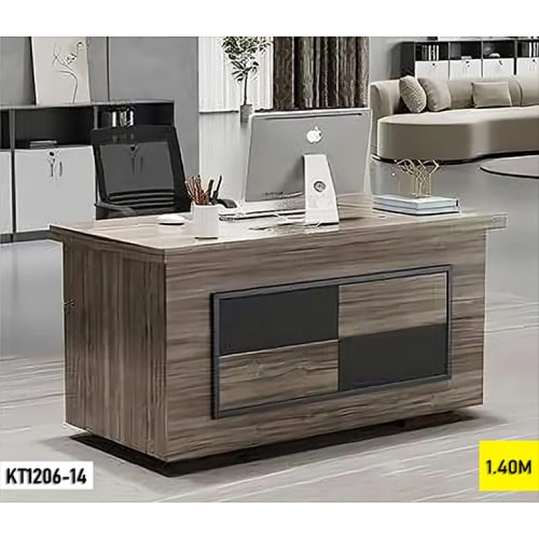 Table de Bureau KT1206-14 Marron 140 x 70 cm