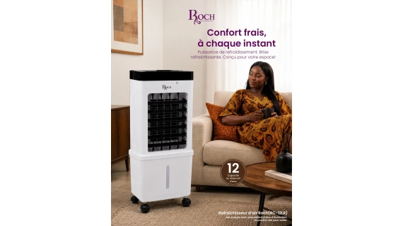 Ventilateur Roch Rafraîchisseur d'Air RC-12LR (12 L)