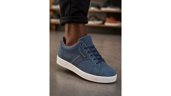 Sneaker Timberland Homme – Cuir Nubuck Bleu Marine