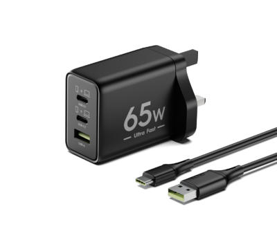Chargeur TECNO E60T 65W GaN - 3 ports charge rapide