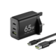 Chargeur TECNO E60T 65W GaN - 3 ports charge rapide
