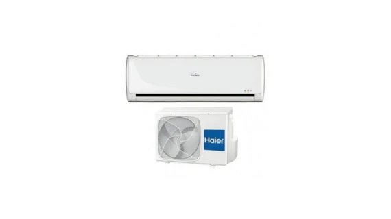 Climatiseur Split Haier 18000 BTU A+++ avec design moderne et épuré, installé dans une pièce à Dakar