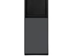 Fontaine FINIX FIN167 avec mini frigo gris/noir, réservoir en acier inoxydable et robinet à trois boutons