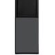 Fontaine FINIX FIN167 avec mini frigo gris/noir, réservoir en acier inoxydable et robinet à trois boutons