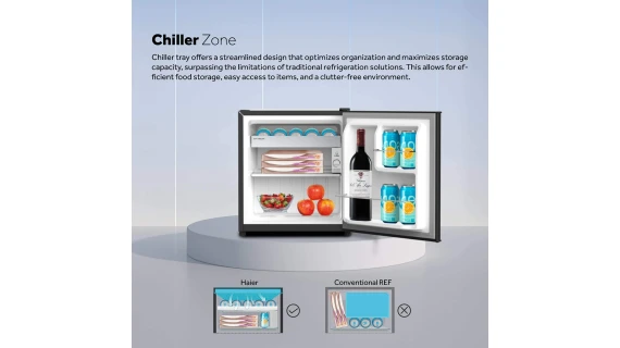 Réfrigérateur Haier mini bar noire frigo mini bar HR-68H – Image 5