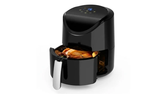 Friteuse sans huile noire de 6L avec 7 programmes préréglés