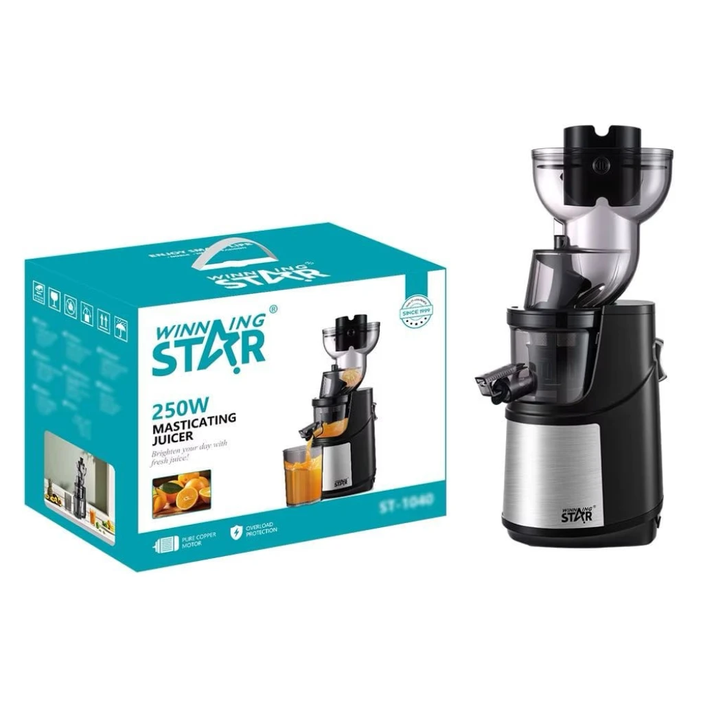 Extracteur de Jus WINNING STAR ST1000 Rouge 150W avec Éjection Automatique de la Pulpe