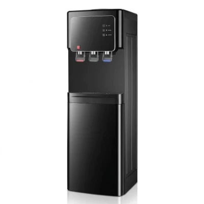 Fontaine à eau Hisense 3 robinets noire avec eau froide, chaude et température ambiante