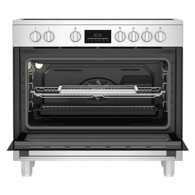 Cuisinière électrique Beko BGM30203EX vitrocéramique 90cm en acier inoxydable