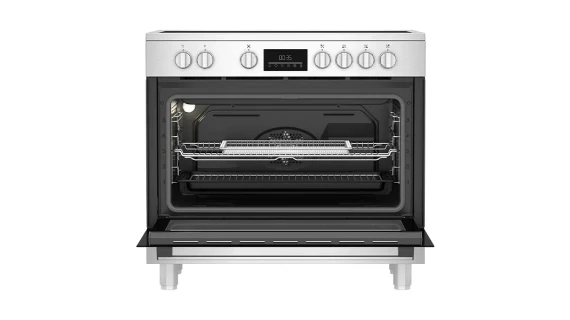 Cuisinière électrique Beko BGM30203EX vitrocéramique 90cm en acier inoxydable