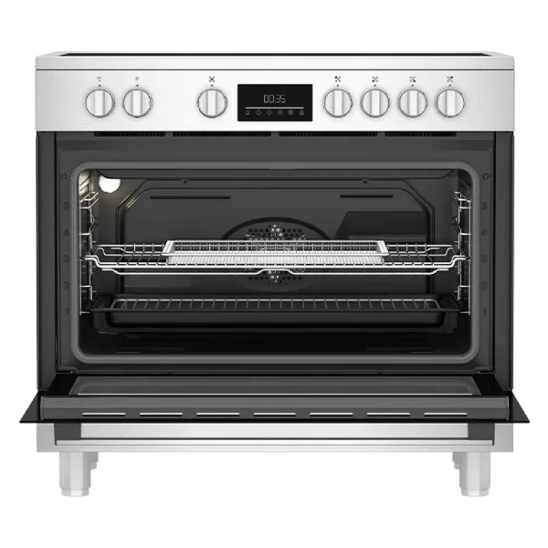 Cuisinière électrique Beko BGM30203EX vitrocéramique 90cm en acier inoxydable