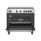 Cuisinière gaz Beko BGGR11125GX en finition inox avec 5 feux gaz et un four gaz grande capacité
