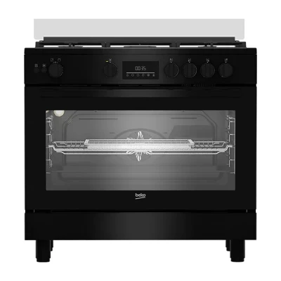 Cuisinière Gaz Beko BGGR11225GB 90cm 5 Feux four ventilé grande capacité
