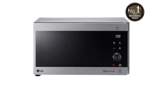 Four à micro-ondes LG 42 litres, argent, technologie Smart Inverter avec grill MH8265CIS