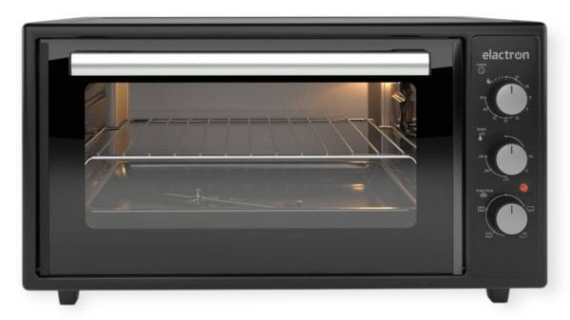 Image du Mini Four Elactron 60L Noir EL60400BL, électroménager pour cuisiner et griller