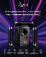 Haut-Parleur Roch RS-903 avec trois enceintes et télécommande