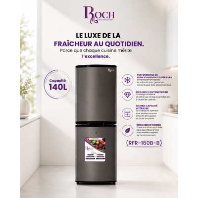 Réfrigérateur ROCH RFR-160B-B 140L - visuel officiel
