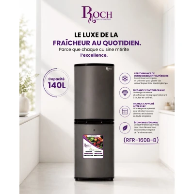 Réfrigérateur ROCH RFR-160B-B 140L - visuel officiel