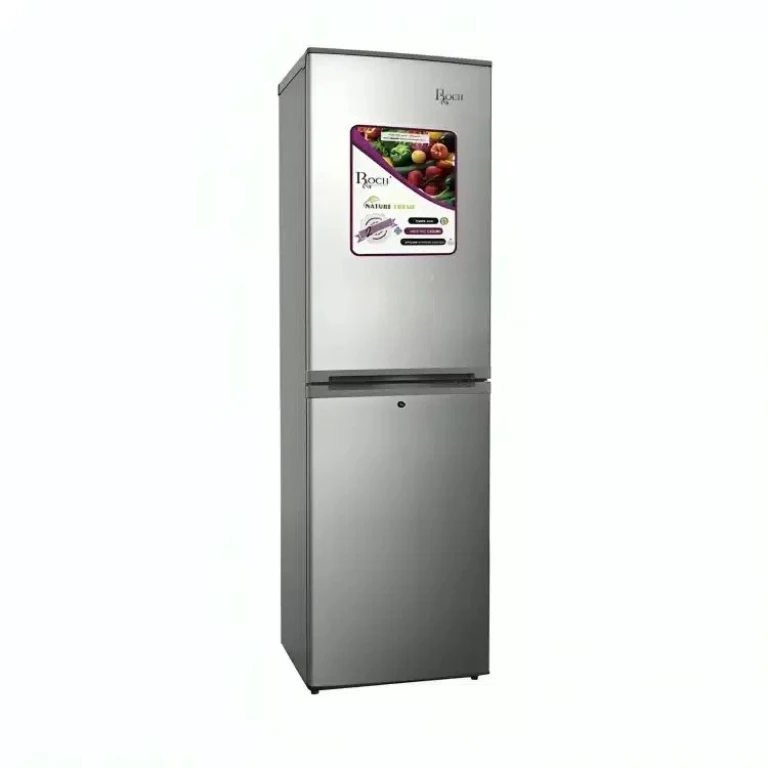 Réfrigérateur ROCH RFR290BB 290L gris avec 4 tiroirs et compartiment congélateur séparé